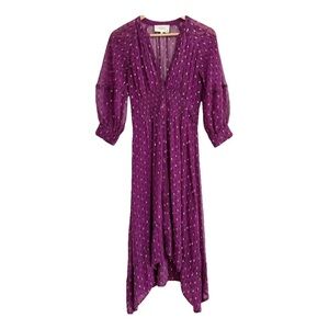 ba&sh Cyana Dress in violet.